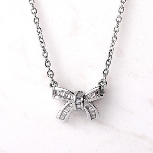 Collana con Ciondolo a Fiocco per Donne, Gioielli Minimalisti alla Moda - Product Image 6