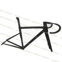 Promotion : Cadre de Vélo en Carbone 700c à Routage Interne Complet, Kit Cadre de Vélo de Route à Disque en Carbone OEM, Design Aéro, avec Cintre