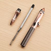 Stylo tactique vintage en laiton massif, style déclencheur de fusil, bronze, luxe, EDC, cadeau pour homme