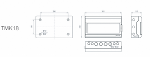 กล่องพลาสติกกันน้ำ TMK(SK) ซีรีส์ SK-6 กล่องจ่ายไฟ - Product Image 6