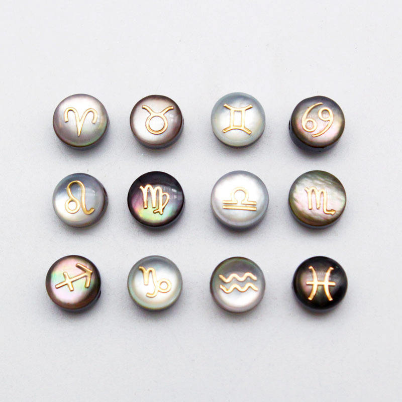 Round-Black Shell beads