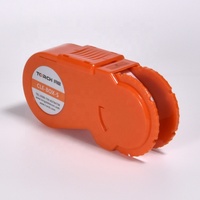 Nettoyeur de connecteurs à fibre optique, boîte de nettoyage de fibre optique CLE-BOX-S pour connecteurs SC/FC/MU/LC/ST/D4/DIN, plus de 500 nettoyages, couleur rouge