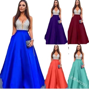 cheap long blue dress