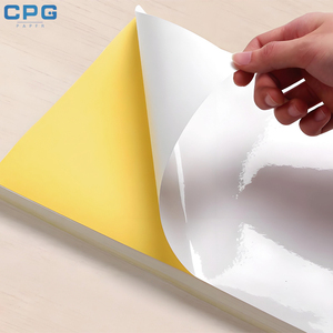 Fournisseur direct d'usine, papier kraft auto-adhésif en rouleau jumbo, matériau 80 g/m², 60 g/m², feuilles de papier pour étiquettes autocollantes - Product Image 1