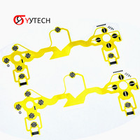 SYYTECH 1.0 2.0 JDS-001 JDS-011 Film conducteur pour PS4 contrôleur clavier câble flexible jaune pièces de réparation remplacement