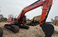 Boîte de vitesses et pompe hydraulique d'occasion pour chargeuse sur chenilles Doosan DX225 30 tonnes, fabriquée en Corée, avec PLC, disponible en stock
