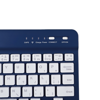 Nouveau clavier tablette sans fil Bluetooth TASSO Mini 7 pouces, ultra-fin, 59 touches, touches multimédia, Plug & Play pour Android/iOS