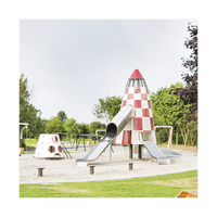 Usine chinoise, aire de jeux extérieure personnalisée pour enfants, toboggan en spirale en plastique, vinyle, métal, grand toboggan, thème d'aventure, conception gratuite, commercial