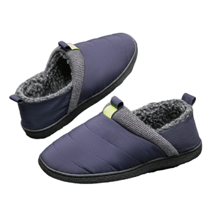 Pantuflas Cálidas y Cómodas para Hombre, de Invierno, con Espuma Viscoelástica, Dos Tonos, Forro de Piel, para Interiores y Exteriores - Product Image 1