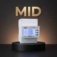 Compteur d'énergie triphasé Fineco homologué MID EM4371, intelligent, 3*1.5(6)A, bidirectionnel, solaire, électrique, Modbus RTU RS485 Cl.1