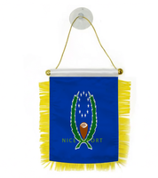 Drapeau national du Nigeria, mini-drapeau en polyester 15*10 cm, décoration nationale pour les événements sportifs scolaires, festivals patriotiques