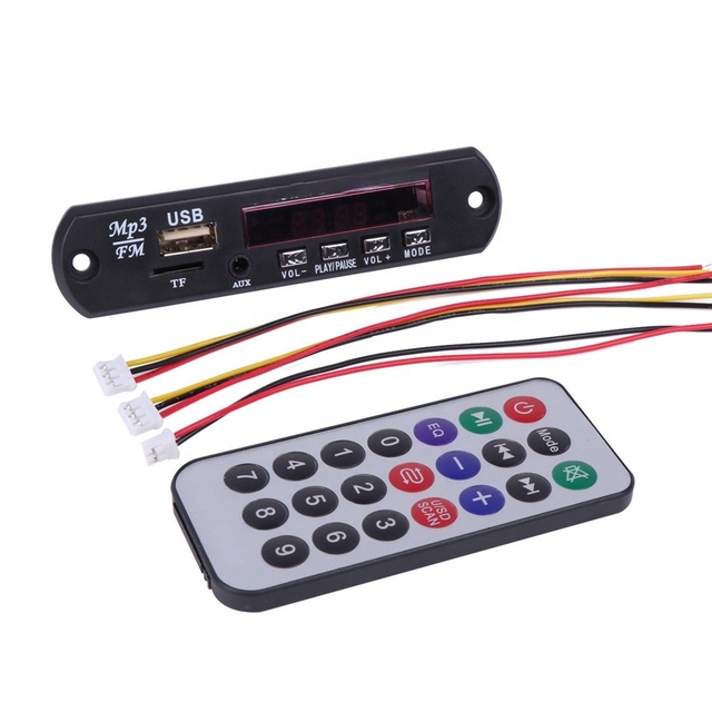 with BT Folder Playback 5V and 12V With Power amplifier MP3 Decode board color screen with recording call lossless motherboard