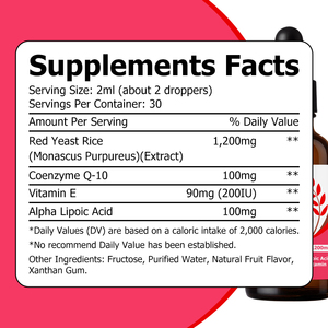 Premium Custom Powerful 3 In 1 Blend Red Yeast Rice <b>Liquid</b> Drops 1200mg Enhance Antioxidant Promote Metabolism <b>Liquid</b> Drink - Product Image 2