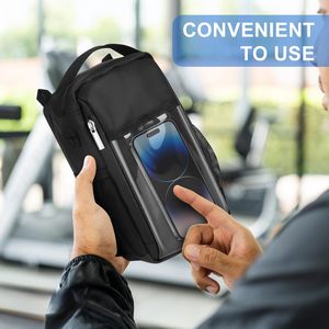 Custom Logo Neoprene Zipper <b>Strong</b> <b>Magnet</b> Magnetic Gym Pouch Water Bottle Holder Sleeve Bag for Sport Fitness Gym Bag Convenient - Product Image 5