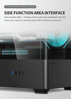 OEM Odm Nouveau Design 2025 Matx Courbe Pc Case Gamer Wholesale Boitier Gaming Case Blanc Noir Pc Cabinet Pour Pc