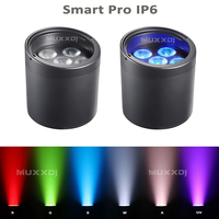 Lámpara LED Inalámbrica DMX RGBWAUV de 6x18W, Resistente al Agua IP65, para Decoración de Escenarios de Bodas y Teatro