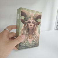 Servicio de Impresión de Cartas Oracle Personalizadas de Fabricante Profesional OEM, Mazo Goddess Whispers con Estuche Rígido y Libro de Instrucciones