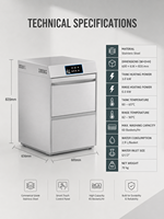 Lavavajillas Compacto Bajo Mueble Más Vendido, Automático, Eléctrico, de Alta Eficiencia Energética, Totalmente Automático, Comercial