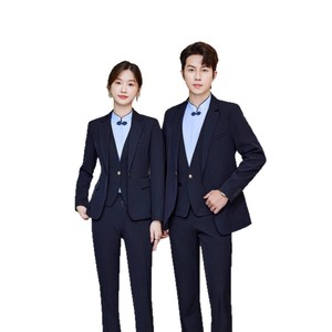 Unisex Black Long Sleeve Suit Jacket Shirt Vest Pants Skirt Anti Wrinkle Business Suits For Commute Adult Worsted Fabric - Product Image 5