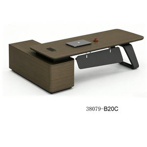 Escritorio Ejecutivo Moderno de Madera con Gabinete de Almacenamiento 38079-B36A, Muebles de Oficina Independientes - Product Image 3