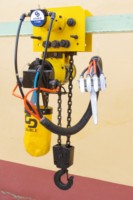 Treuil pneumatique à double chaîne 2T 2000kg, palan à chaîne pneumatique, télécommande, vitesse de levage 2,4m/min, garantie 1 an, sans électricité