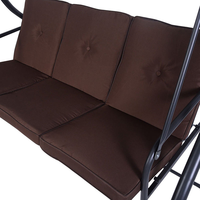 Fauteuil suspendu 3 places design moderne pour l'extérieur, pour adultes et enfants, avec auvent, pour patio
