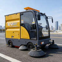 Nouvelle balayeuse de rue automotrice à batterie 48V, haute pression, avec réservoir d'eau de 500L, bac à poussière de 240L, 2300mm