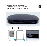 Built-In GPS Wifi BT Dapat Memasukkan Kartu SIM Carplay Adapter Nirkabel Pintar Portabel Android 9.0 Box Carplay Kotak Ai