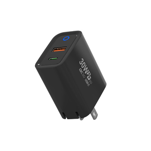 โทรศัพท์มือถือแบบพกพาอัจฉริยะที่ชาร์จเร็ว30W 25W 20W พอร์ต USB Type-C สองพอร์ต PD3.0โทรศัพท์มือถือ /แท็บเล็ตที่ชาร์จผนัง - Product Image 5
