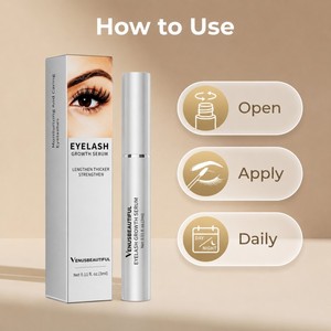 Venusbeautiful, sérum de croissance <span class=keywords><strong>des</strong></span> cils biologique en gros pour une extension naturelle <span class=keywords><strong>des</strong></span> cils, fabricant de logo personnalisé, OEM ODM - Product Image 3