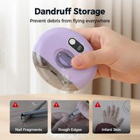 Vente en gros de coupe-ongles électrique rechargeable par USB à 3 vitesses