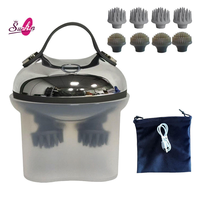 Appareil de massage facial rechargeable et étanche IPX7, masseur électrique du cuir chevelu pour la relaxation et la stimulation de la croissance des cheveux