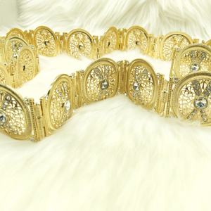 C <span class=keywords><strong>Ceinture</strong></span> Marocaine Fine Carré <span class=keywords><strong>Caftan</strong></span> <span class=keywords><strong>Ceinture</strong></span> Bijoux De Mariage Arabe Or <span class=keywords><strong>Argent</strong></span> Couleur Cristal Métal <span class=keywords><strong>Ceinture</strong></span> pour Femmes Cadeau De Mariée - Product Image 2