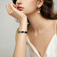 Bracelet Élastique Unisexe en Pierres Énergétiques, Bijou Élégant, Cadeau, Bracelet Punk Géométrique Flèche en Hématite, Vente en Gros