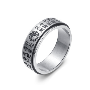 Taoist Big Dipper God Rotating Titanium Steel <b>Ring</b> Men's Religious Jewelry Constellation Design Gift Fashion <b>Ring</b> - Product Image 1
