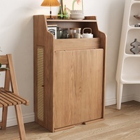 Mesa Plegable de Madera Maciza, Mesa de Comedor Telescópica Pequeña para el Hogar, Mueble Lateral de Almacenamiento Moderno, Mesa de Comedor Multifuncional