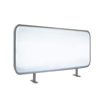 Boîte à lumière LED Extrusion Matériau PVC Cadre en tissu extensible simple/double face Forme de couleur personnalisable pour bureau intérieur/extérieur