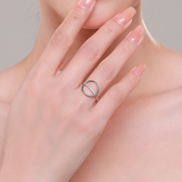925 argent Sterling rond cercle anneaux pour femmes quotidien Oiffce clair zircone Simple géométrique Design élégant bijoux fins