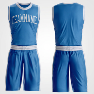 Conjunto de Uniforme de Baloncesto Sublimado Personalizado, Conjunto de Camiseta y Pantalones Cortos de Secado Rápido, Uniforme Deportivo de Entrenamiento - Product Image 1