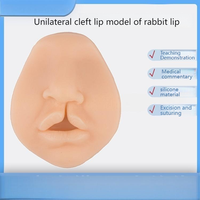 Modèle d'enseignement médical: Modèle unilatéral de lèvre fendue de silicone pour la formation chirurgicale de suture
