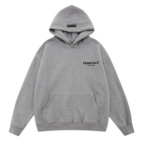 <span class=keywords><strong>Sudadera</strong></span> con capucha de camuflaje estilo streetwear americano transfronterizo FOG 22ss con doble línea ESSENTIALS y letras flocadas en el pecho con cremallera - Product Image 3