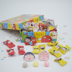 Chibi Maruko IP Super Sour <span class=keywords><strong>Soda</strong></span> Candy Custom Sabores y colores mezclados <span class=keywords><strong>Caramelos</strong></span> <span class=keywords><strong>de</strong></span> bola afrutados con clips acrílicos Caja <span class=keywords><strong>de</strong></span> embalaje - Product Image 5