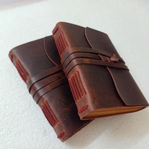 Handcrafted Classic Vintage Leather <b>Journals</b> with Antique Deckle Edge Paper for Sketching Travel Notes Art & Collectible Gifts - Product Image 2