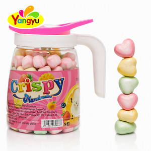 Jar Pack <strong>Heart</strong> Crispy Marshmallow Assorted Fruit Flavor <strong>Sweets</strong> - Product Image 1