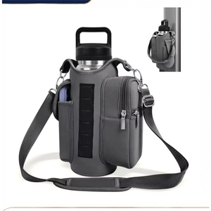 Bolso Térmico Aislado con Correa Ajustable para Botella de Agua (21oz/30oz) – Duradero, Plegable, Tipo Bandolera para Caminar y Senderismo - Product Image 1