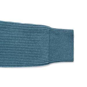 AiNear venta al por mayor logotipo personalizado diseño Oem & Odm manga larga bolsillo cremallera cuello alto <span class=keywords><strong>azul</strong></span> <span class=keywords><strong>marino</strong></span> hombres algodón punto cárdigan suéter - Product Image 3