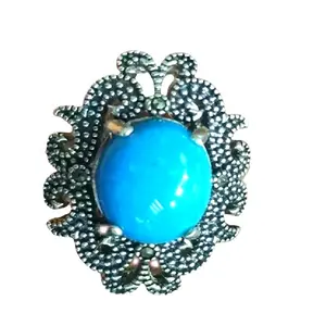 India style turquoise ring jewelry 925 silver Turquoise Ring