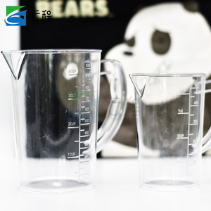 Taza Medidora de Acrílico de 500 ml, 1000 ml, 2000 ml, 3000 ml con Graduaciones para Uso en la Cocina - Product Image 1