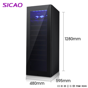 dubai tall metal 220 v termostato <span class=keywords><strong>bacardi</strong></span> venta al por mayor 72 botellas precio de luna llena gabinete de whisky refrigerador ca - Product Image 4