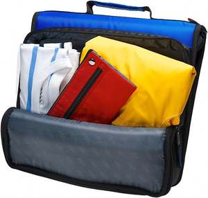 Carpeta con Cierre y Correa para el Hombro, con Bolsillos, 3 Pulgadas, 3 Anillas, Organizador, Carpeta con Cierre, Material Escolar, Muestra Gratuita, BSCI - Product Image 1